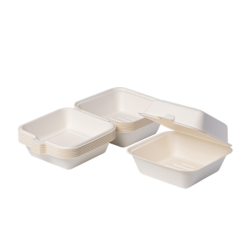 [JR024B-box] Коробка для бургерів з цукрової тростини 152*152*76 мм
