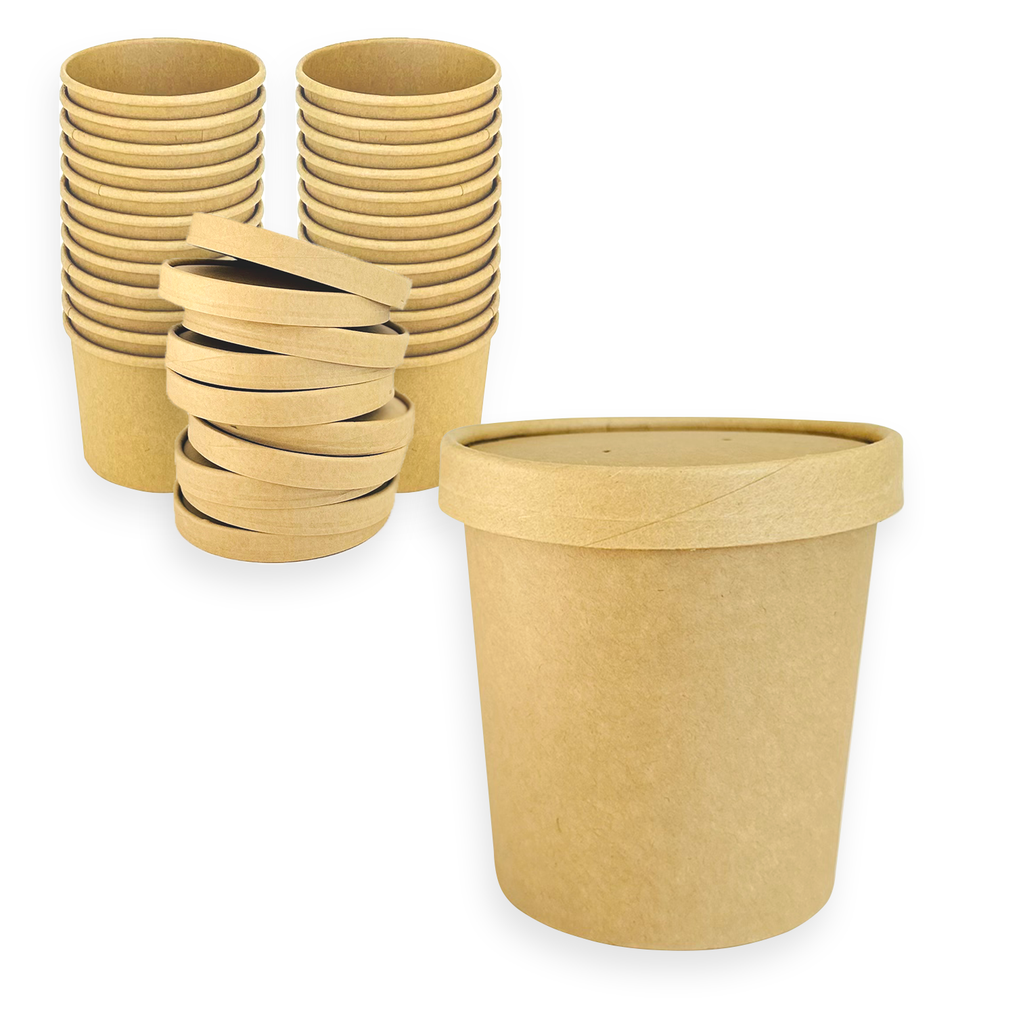 Kubek papierowy 470ml z Pokrywką papierową 96mm