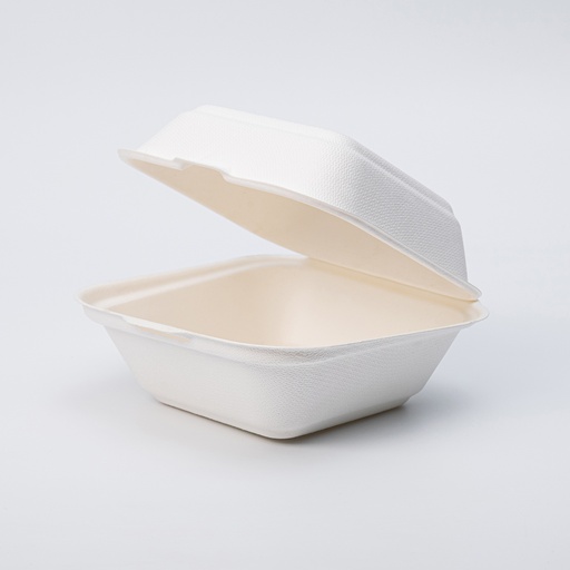 Sugarcane Burger Box 161×161×80 mm