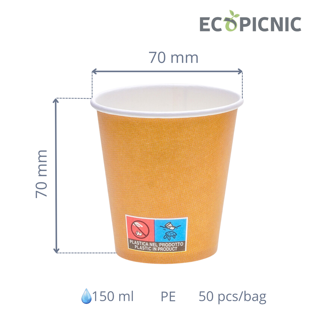 Eldobható papír pohár 150 ml