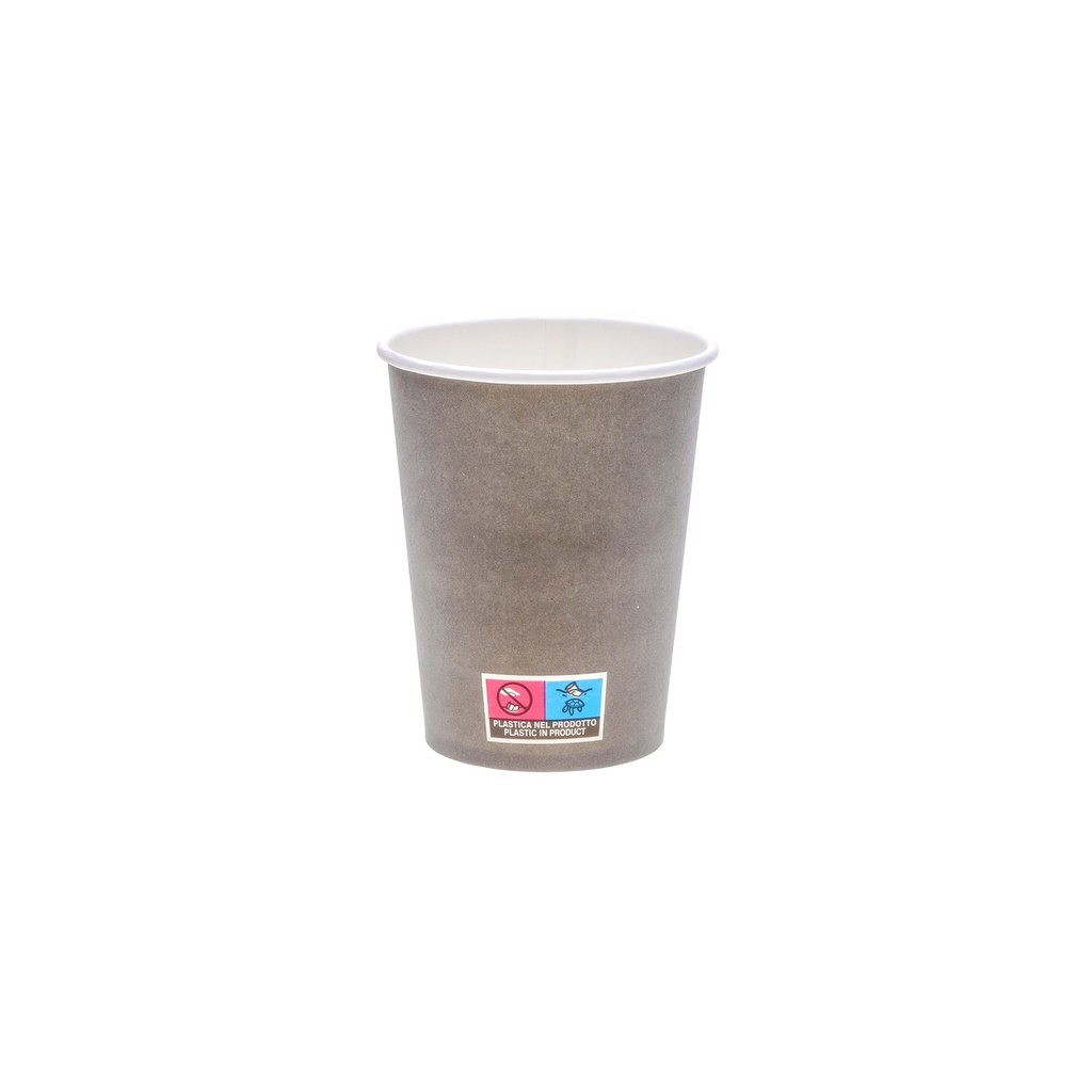 [CUPS150-GRY] Papierbecher grau für Kaffee oder Tee 150 ml