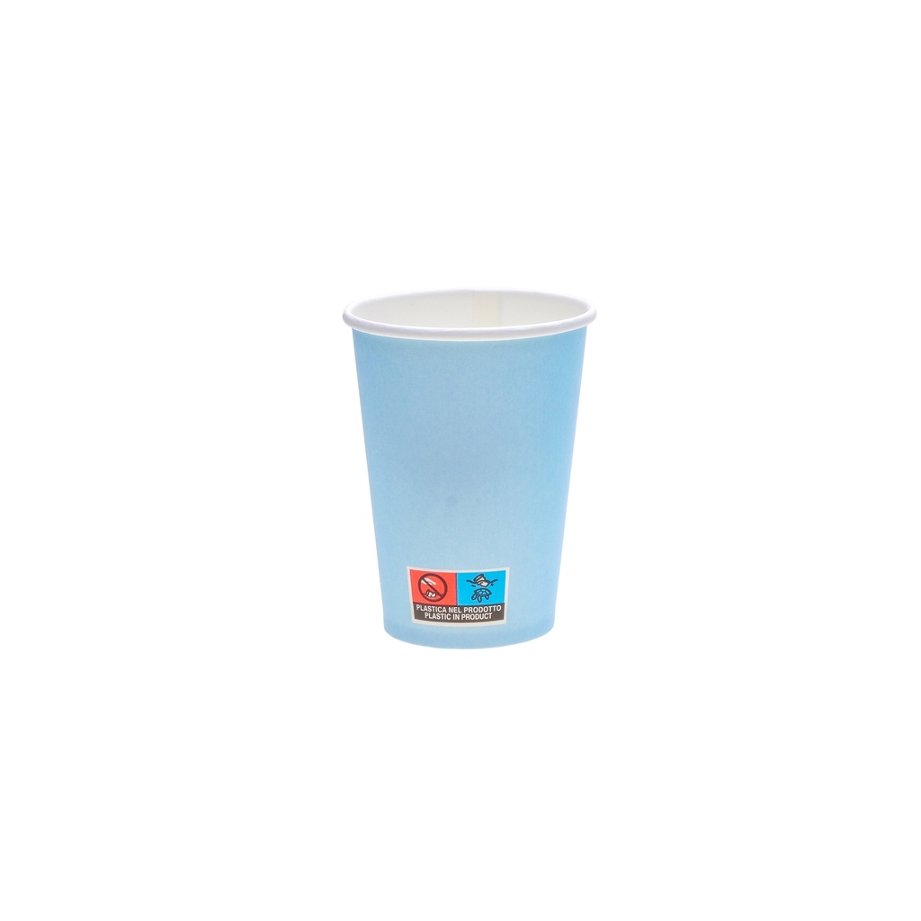 Papierový pohár modrý na kávu alebo čaj 180 ml