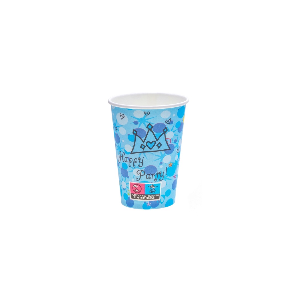 Paper Cup blue for coffee or tea 180 ml for birthday