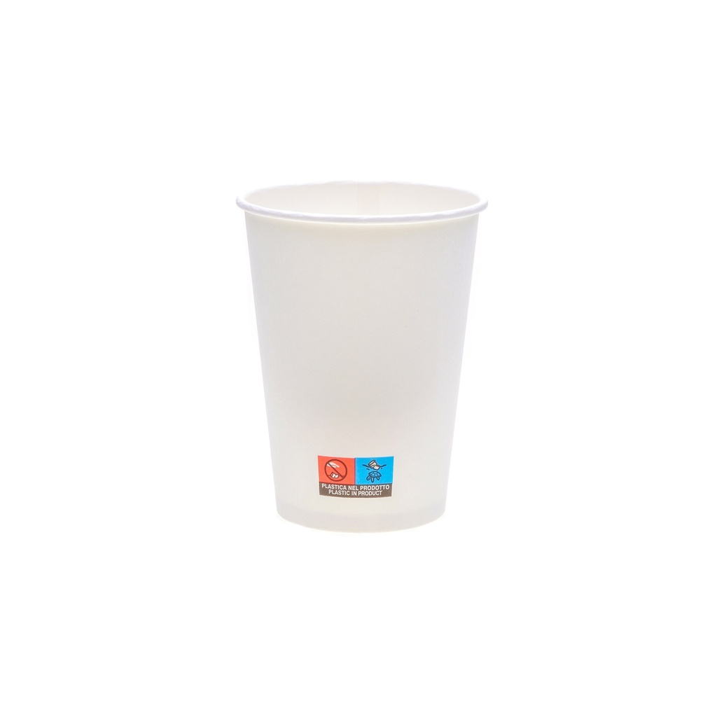 Papírový pohár bílý na kávu nebo čaj 400 ml