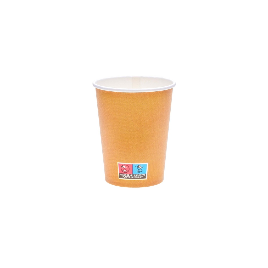 Papírový pohár Kraft na kávu nebo čaj 250 ml