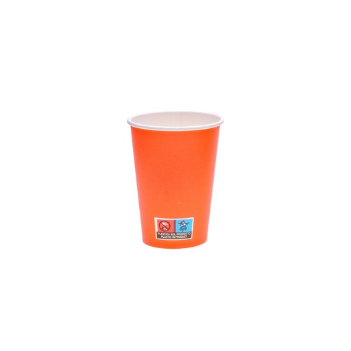 Papír pohár narancssárga kávéhoz vagy teához 180 ml