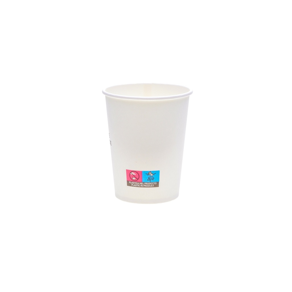 Jednorázový papírový pohár 160 ml, bílý