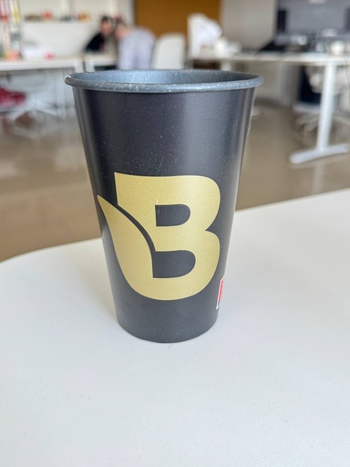 Eldobható papír pohár 350 ml, fekete B