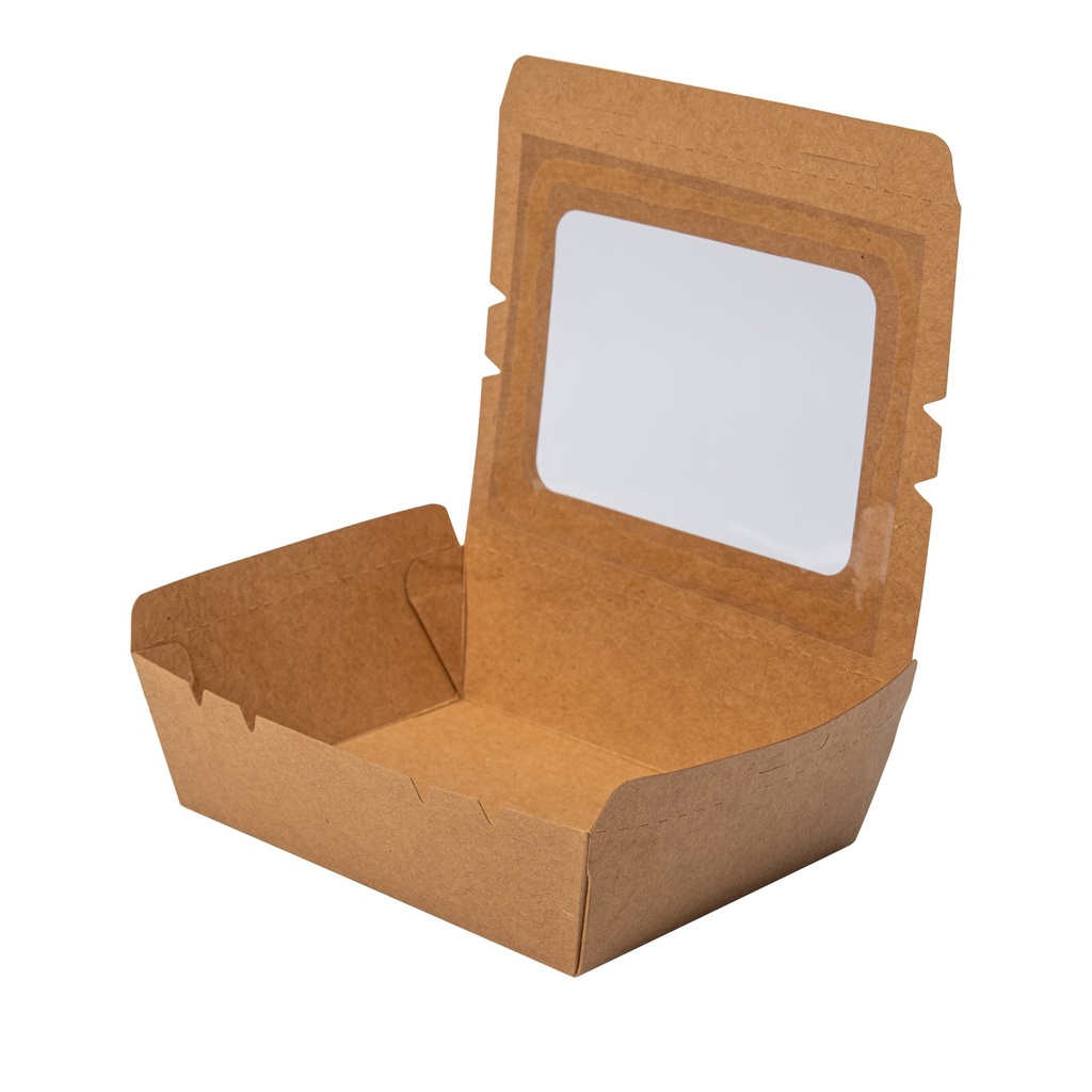 Kraft Paper Container with Window 1200 ml