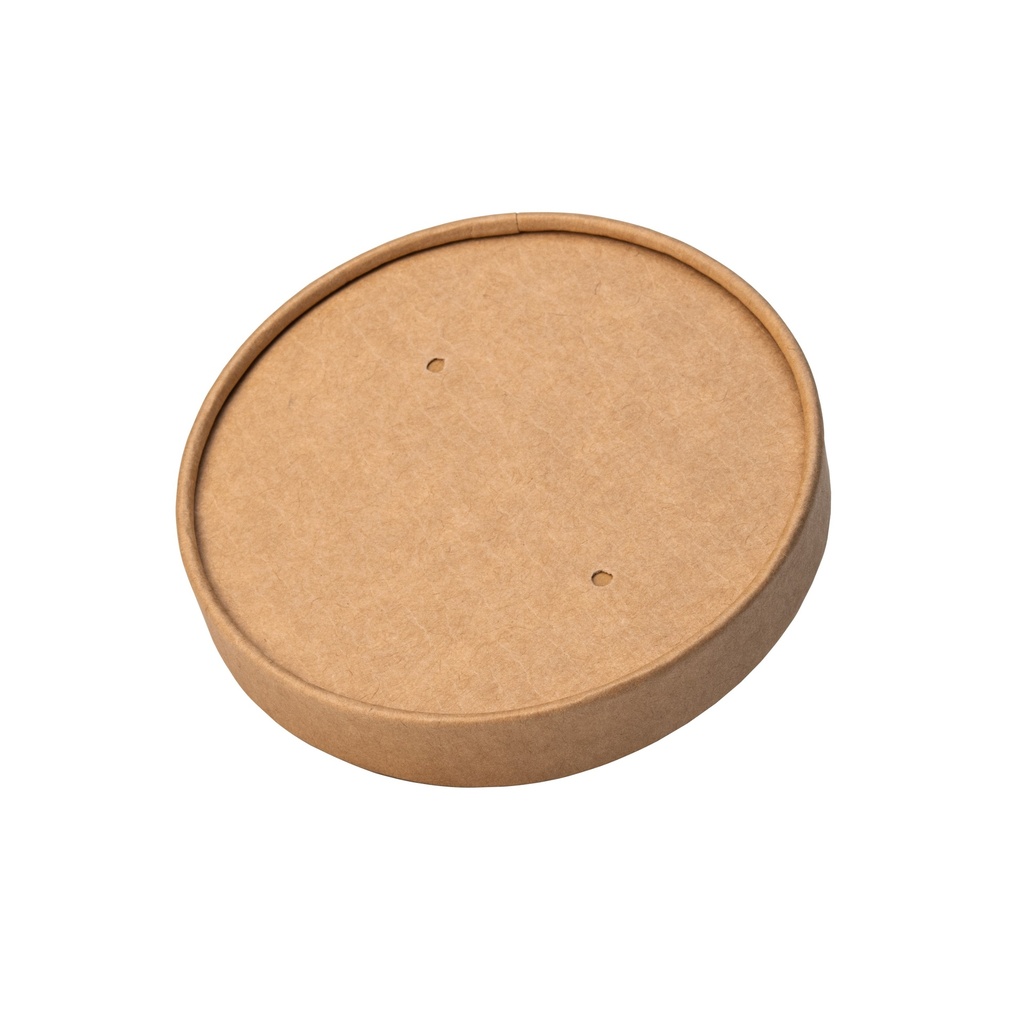Tapa de papel Kraft 96 mm para bol de sopa 250/320/350/470