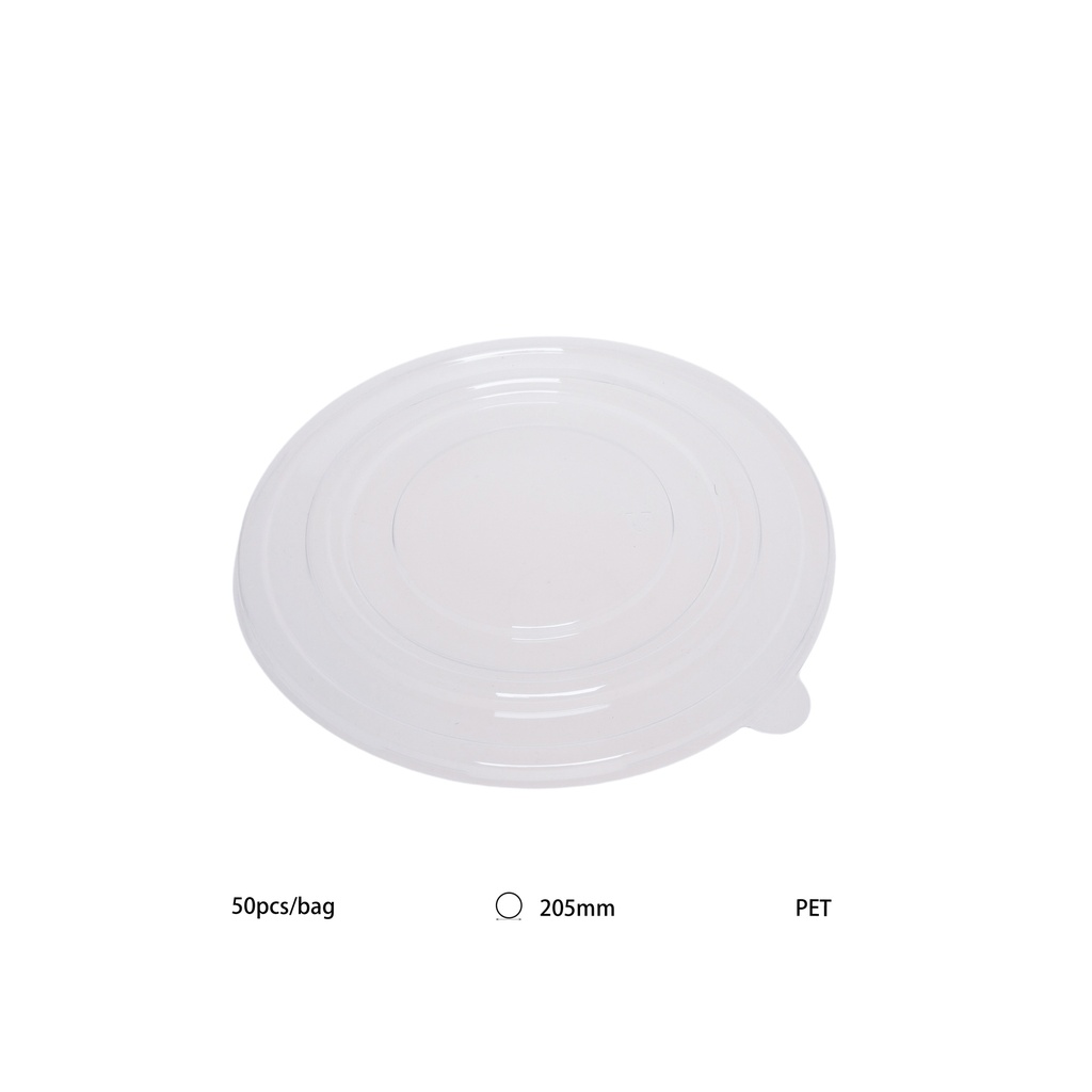 PET Lid 165 mm for bowl kraft 1100 ml