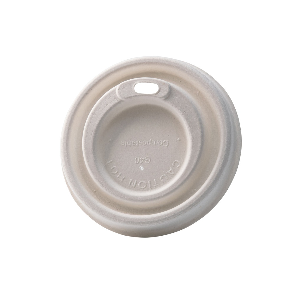 Tapa de caña de azúcar para vaso 80 mm