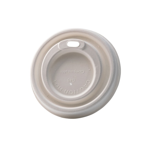Sugarcane Lid for Cup 80 mm