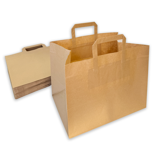 Bolsa de papel Kraft con asas 320×220×245 mm