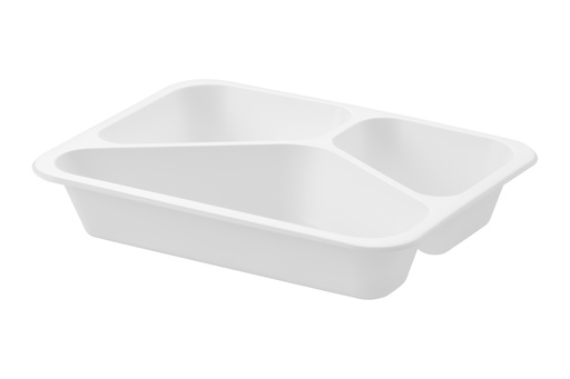 Envase PP T-3 227×178×40 mm, blanco