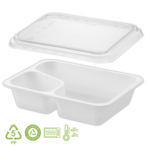 PP Container COLT 227×178×50 mm, white