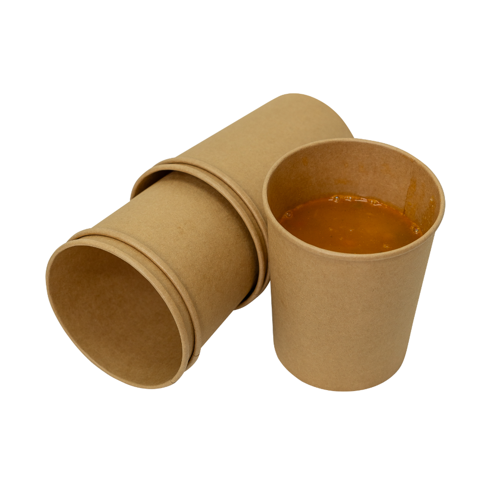 Kraft-Papier-Suppenbecher 930 ml mit PP-Deckel 115 mm