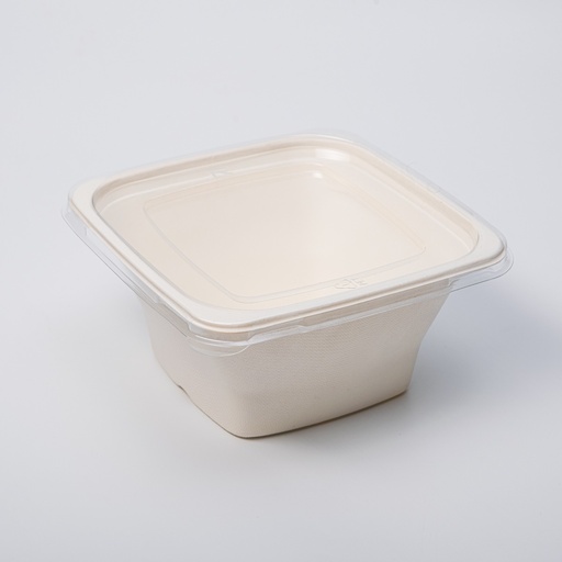 Миска квадратна 1200 ml з плоскою кришкою